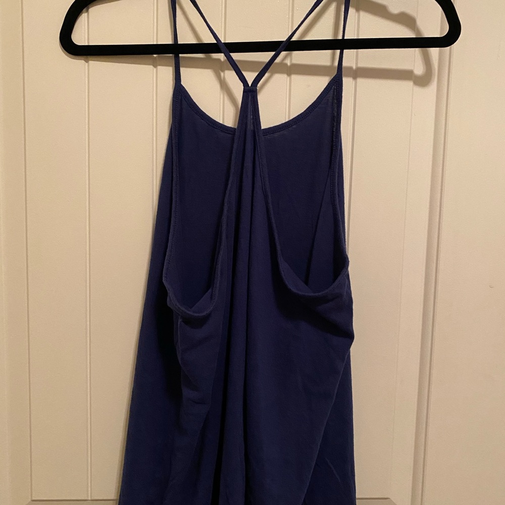 Blue racerback tank